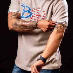 khaki american cotton t-shirt for men